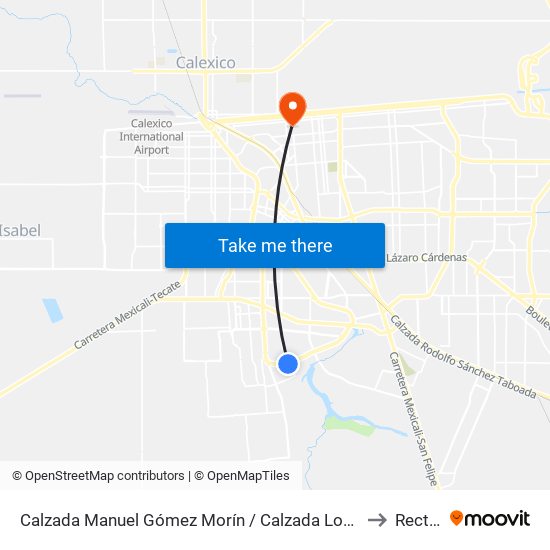 Calzada Manuel Gómez Morín / Calzada Lombardo Toledano to Rectoria map