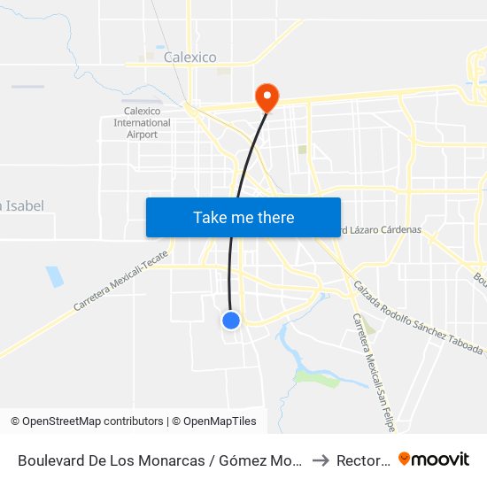 Boulevard De Los Monarcas / Gómez Morín to Rectoria map