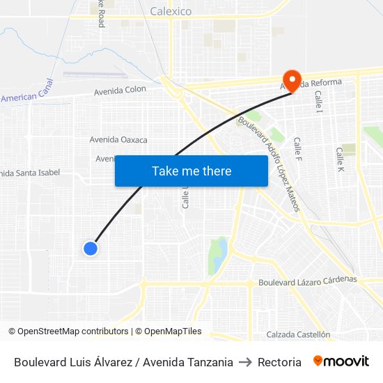 Boulevard Luis Álvarez / Avenida Tanzania to Rectoria map