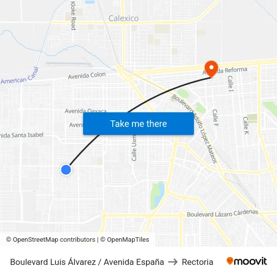 Boulevard Luis Álvarez / Avenida España to Rectoria map