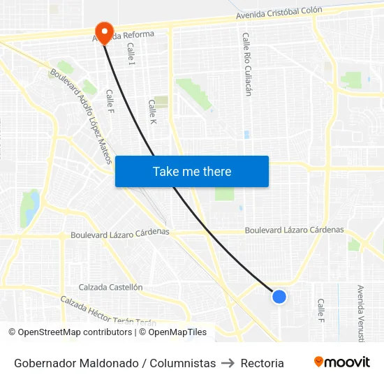 Gobernador Maldonado / Columnistas to Rectoria map