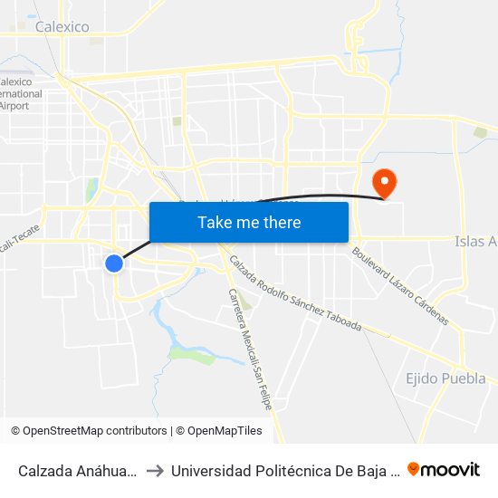 Calzada Anáhuac, 398 to Universidad Politécnica De Baja California map