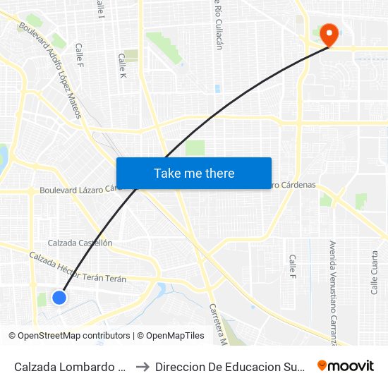 Calzada Lombardo Toledano / Basquetbolistas to Direccion De Educacion Superior E Investigacion Cetys Mexicali map