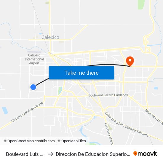 Boulevard Luis Álvarez / Noruega to Direccion De Educacion Superior E Investigacion Cetys Mexicali map