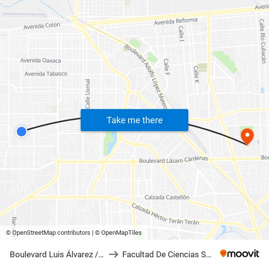 Boulevard Luis Álvarez / Avenida Noruega to Facultad De Ciencias Sociales Y Politicas map