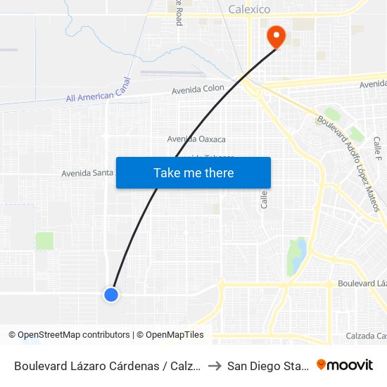 Boulevard Lázaro Cárdenas / Calzada Manuel Gómez Morín to San Diego State University map