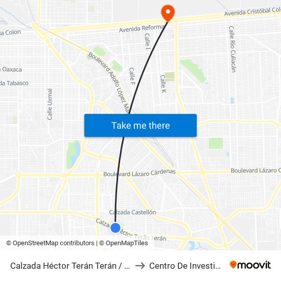 Calzada Héctor Terán Terán / Calzada Lombardo Toledano to Centro De Investigaciones Culturales map