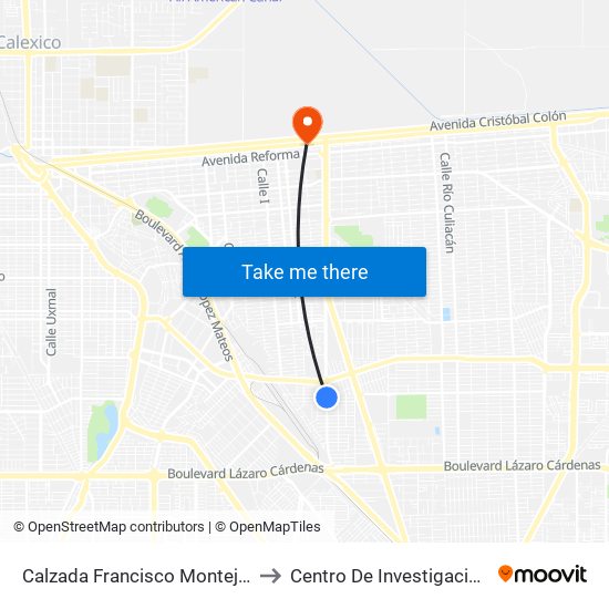 Calzada Francisco Montejano / Las Juntas to Centro De Investigaciones Culturales map