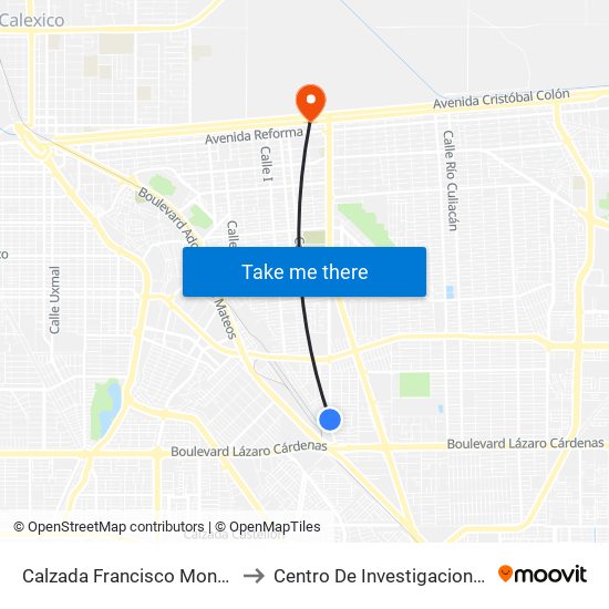 Calzada Francisco Montejano / Olga to Centro De Investigaciones Culturales map