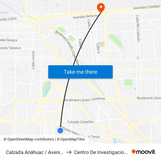 Calzada Anáhuac / Avenida De La Troje to Centro De Investigaciones Culturales map