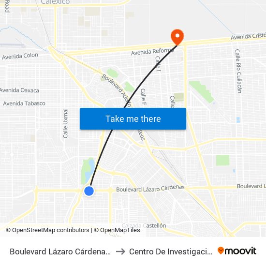 Boulevard Lázaro Cárdenas / Lago Bagueolo to Centro De Investigaciones Culturales map