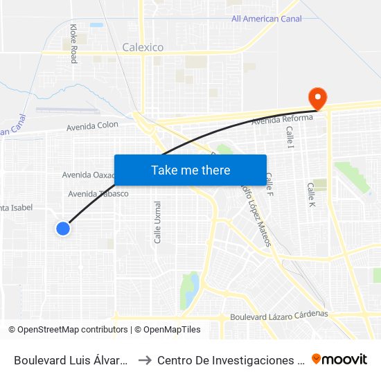 Boulevard Luis Álvarez / India to Centro De Investigaciones Culturales map