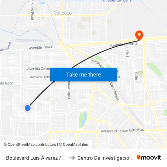 Boulevard Luis Álvarez / Jordania Norte to Centro De Investigaciones Culturales map
