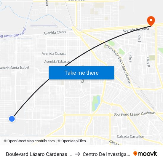 Boulevard Lázaro Cárdenas / Capitán Juan Cabrillo to Centro De Investigaciones Culturales map