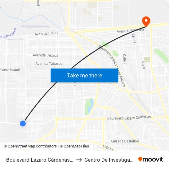 Boulevard Lázaro Cárdenas / Avenida Yugoslavia to Centro De Investigaciones Culturales map