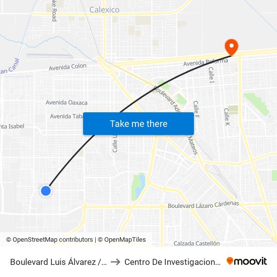 Boulevard Luis Álvarez / Universidad to Centro De Investigaciones Culturales map