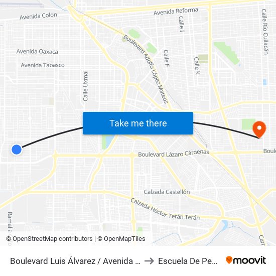 Boulevard Luis Álvarez / Avenida Arqueólogos to Escuela De Pedagogia map