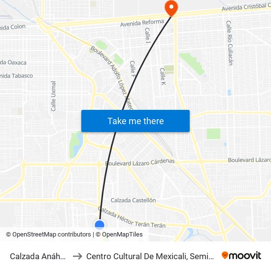 Calzada Anáhuac, 398 to Centro Cultural De Mexicali, Seminario Diocesano map