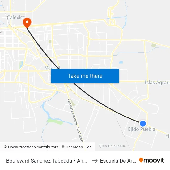 Boulevard Sánchez Taboada / Ankerita to Escuela De Artes map