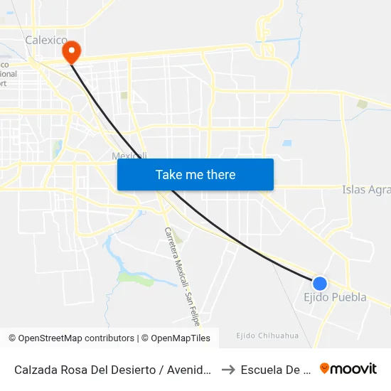 Calzada Rosa Del Desierto / Avenida Nazarena to Escuela De Artes map
