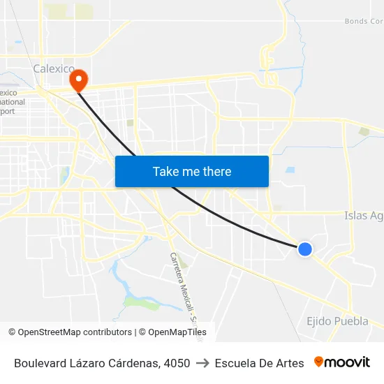 Boulevard Lázaro Cárdenas, 4050 to Escuela De Artes map