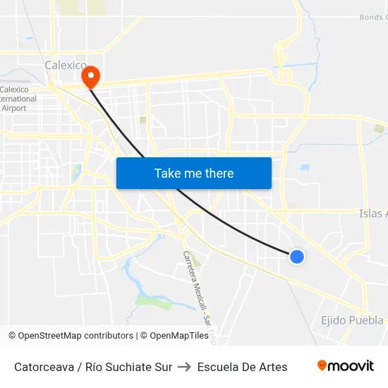 Catorceava / Río Suchiate Sur to Escuela De Artes map