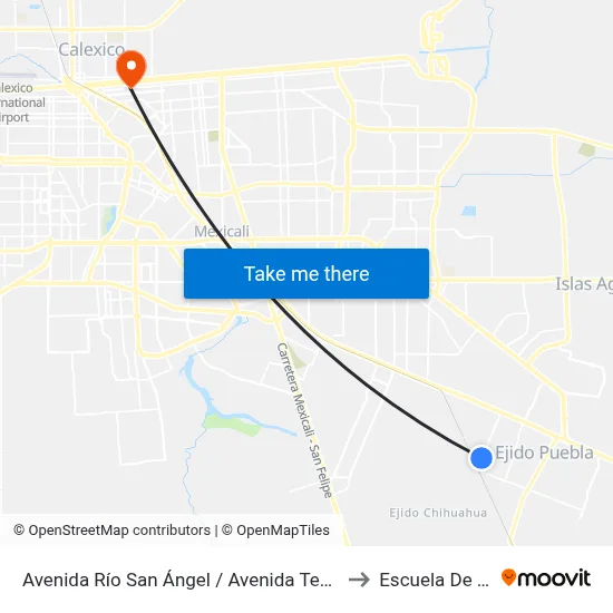 Avenida Río San Ángel / Avenida Tecamachalco to Escuela De Artes map