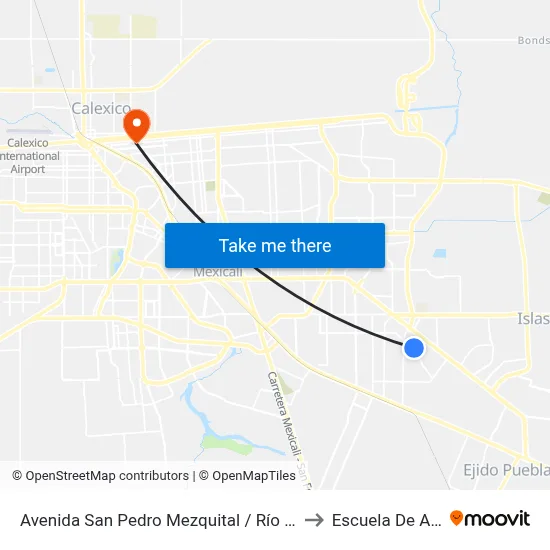 Avenida San Pedro Mezquital / Río Pánuco to Escuela De Artes map