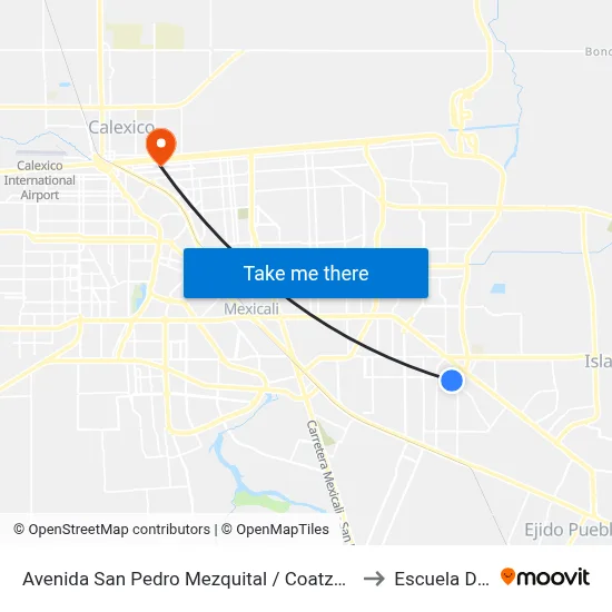 Avenida San Pedro Mezquital / Coatzacoalcos Y/U Octava to Escuela De Artes map