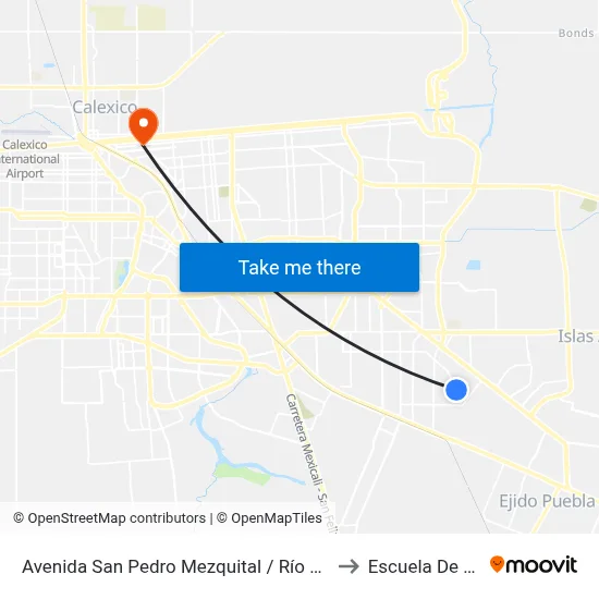 Avenida San Pedro Mezquital / Río Pichucalco to Escuela De Artes map
