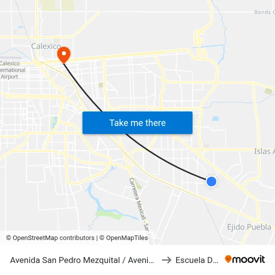 Avenida San Pedro Mezquital / Avenida Río Champotón to Escuela De Artes map