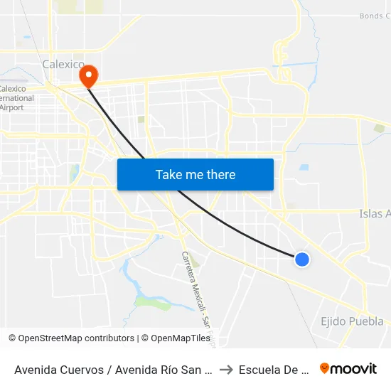Avenida Cuervos / Avenida Río San Fernando to Escuela De Artes map