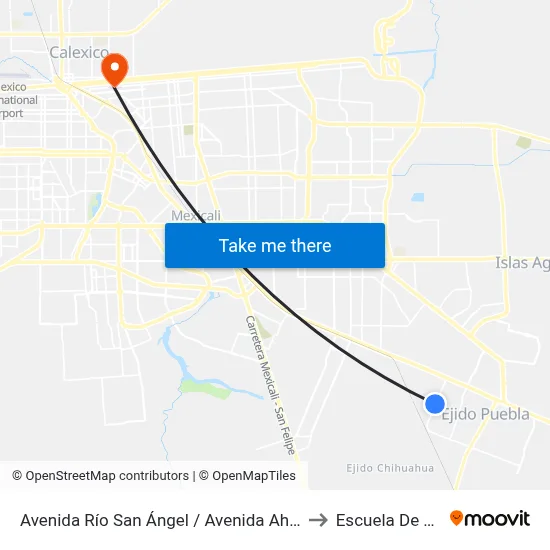 Avenida Río San Ángel / Avenida Ahuastepec to Escuela De Artes map