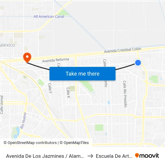 Avenida De Los Jazmines / Alameda to Escuela De Artes map