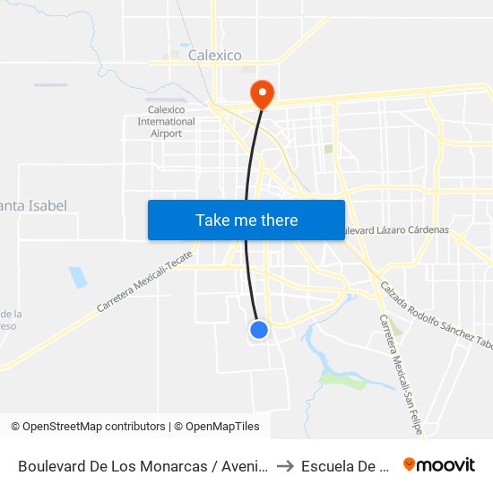 Boulevard De Los Monarcas / Avenida Ronda to Escuela De Artes map