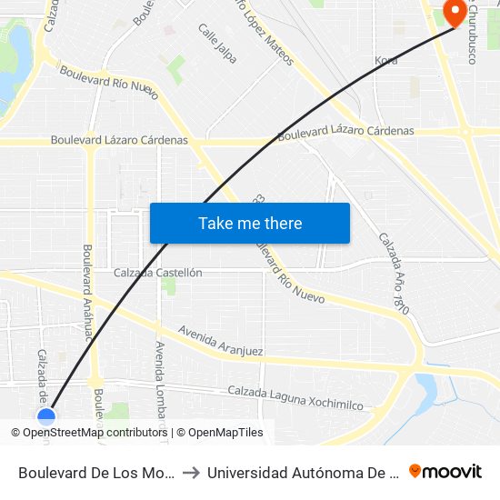 Boulevard De Los Monarcas / Leonardo Da Vinci to Universidad Autónoma De Baja California - Campus Mexicali map