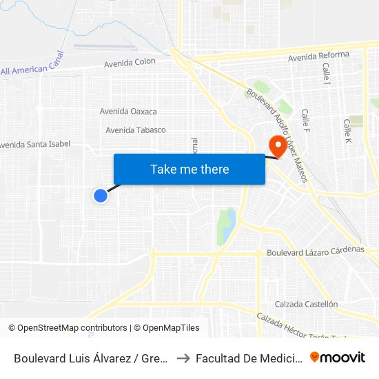 Boulevard Luis Álvarez / Grecia to Facultad De Medicina map