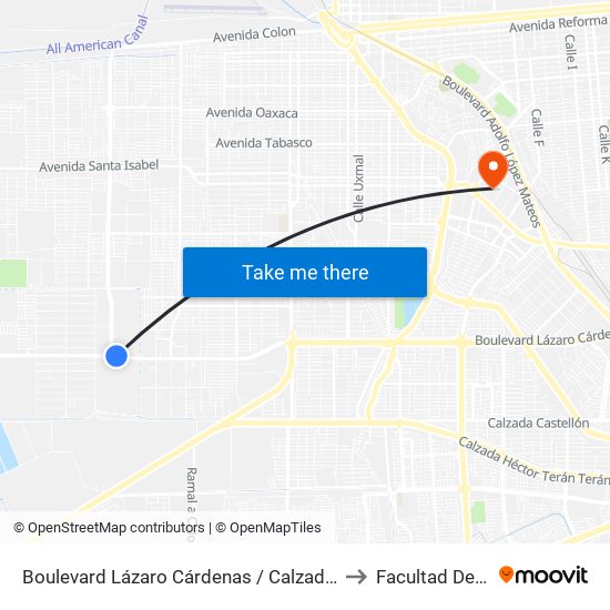 Boulevard Lázaro Cárdenas / Calzada Manuel Gómez Morín to Facultad De Medicina map