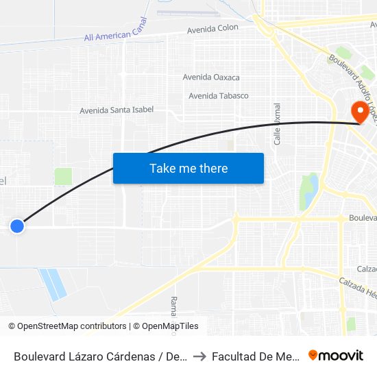 Boulevard Lázaro Cárdenas / Del Refugio to Facultad De Medicina map