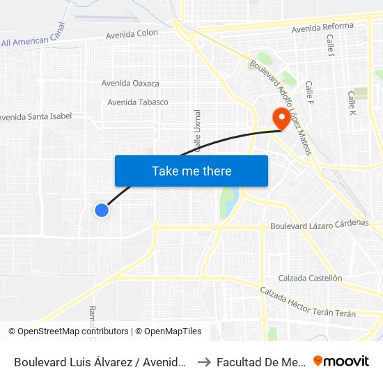 Boulevard Luis Álvarez / Avenida Médicos to Facultad De Medicina map