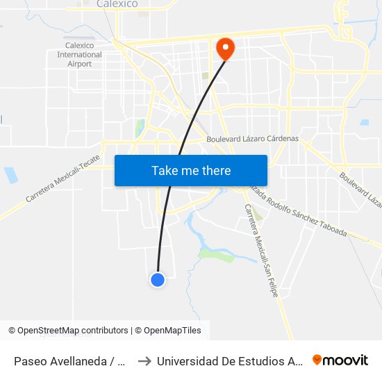 Paseo Avellaneda / Calzada De Los Monarcas to Universidad De Estudios Avanzados Campus Cuauhtemoc map