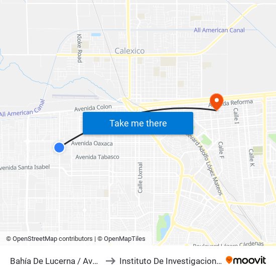 Bahía De Lucerna / Avenida Real Del Castillo to Instituto De Investigacion Y Desarrollo Educativo map