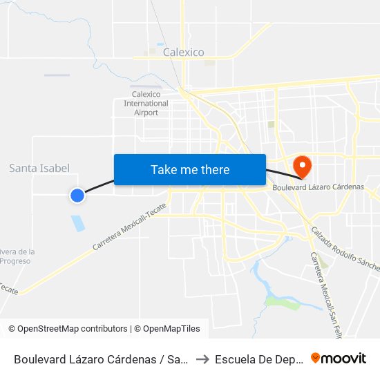 Boulevard Lázaro Cárdenas / San Ramón to Escuela De Deportes map