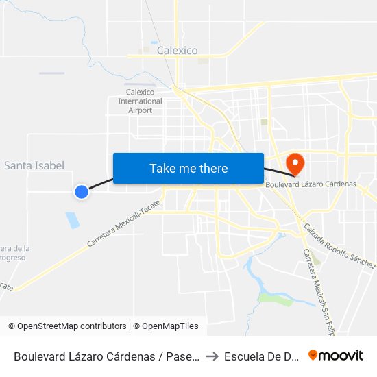 Boulevard Lázaro Cárdenas / Paseo Viñas Del Sol to Escuela De Deportes map