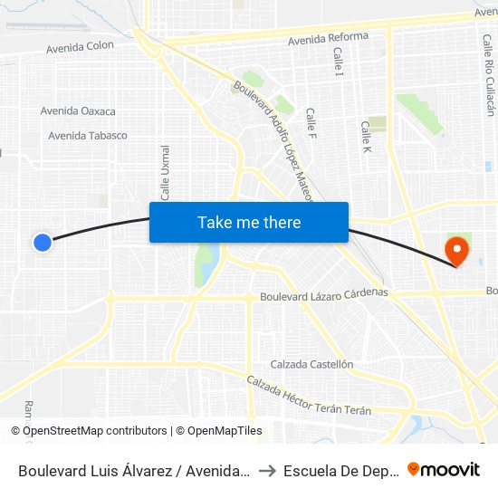 Boulevard Luis Álvarez / Avenida Noruega to Escuela De Deportes map