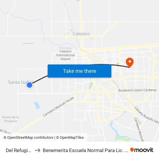 Del Refugio / Avenida Plutón to Benemerita Escuela Normal Para Lic. En Educacion Preescolar Educadora Rosaura Zapata map