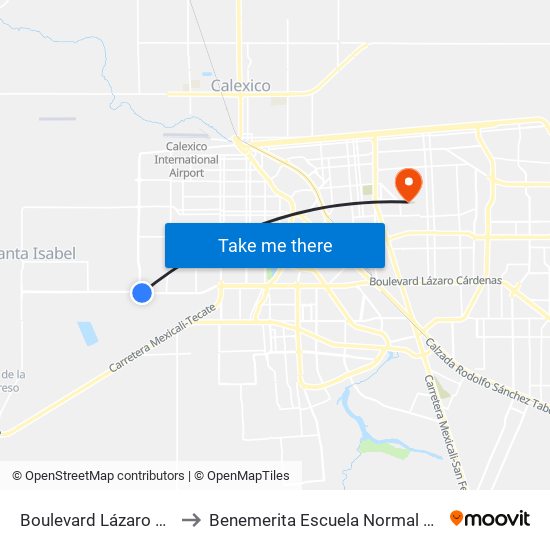 Boulevard Lázaro Cárdenas / Calzada Manuel Gómez Morín to Benemerita Escuela Normal Para Lic. En Educacion Preescolar Educadora Rosaura Zapata map