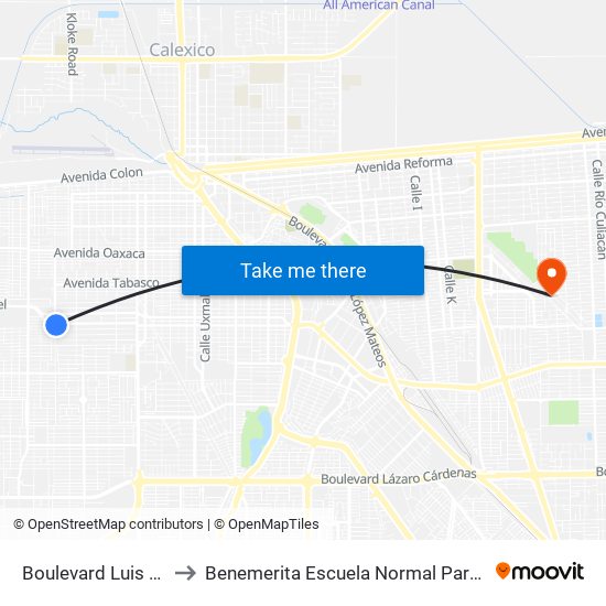 Boulevard Luis Álvarez / Avenida Tierra Blanca to Benemerita Escuela Normal Para Lic. En Educacion Preescolar Educadora Rosaura Zapata map