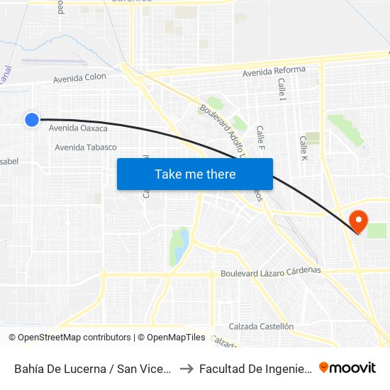 Bahía De Lucerna / San Vicente to Facultad De Ingenieria map