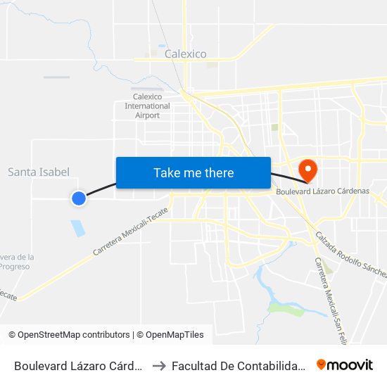 Boulevard Lázaro Cárdenas / San Ramón to Facultad De Contabilidad Y Administracion map